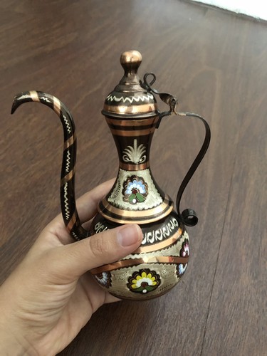 Vintage copper water pitcher - copper,