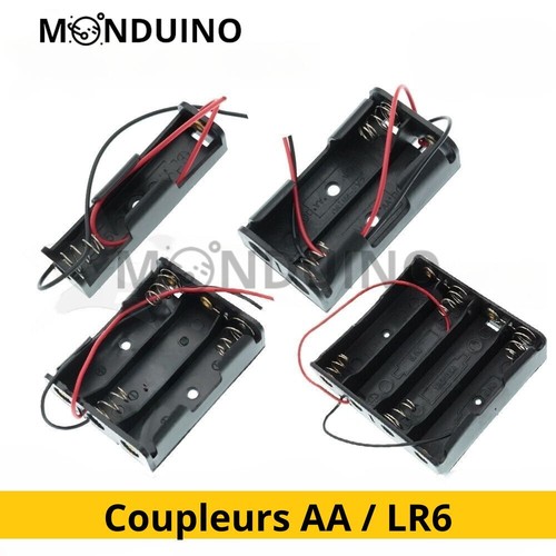 Support boitier coupleur - boitier, aa