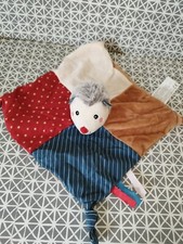Doudou hérisson plat beige