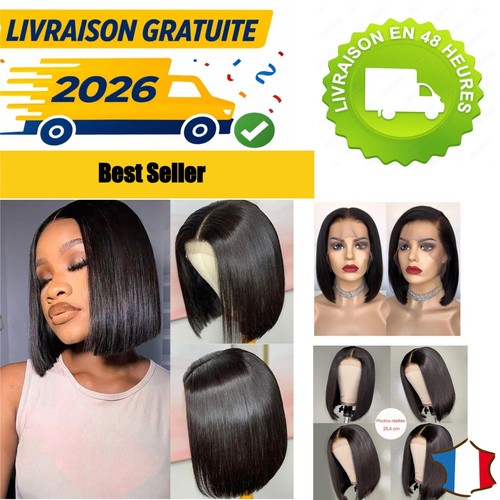 Perruque carré bob - bob, cheveux