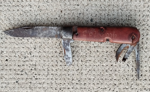 Ancien couteau poche armée