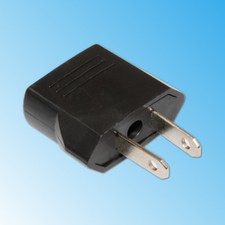 Adaptateur de Voyage Prise France Europe vers Amérique USA Noir
