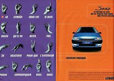 Publicité Advertising 079  1996  Citroen  Saxo (2p) isolation phonique