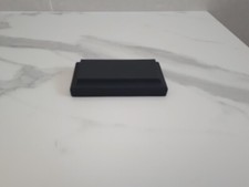 socle en bois peint en gris foncé pour figurines et maquettes 11 X 5,6 cm