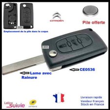 Boitier coque clé citroën - boitier,