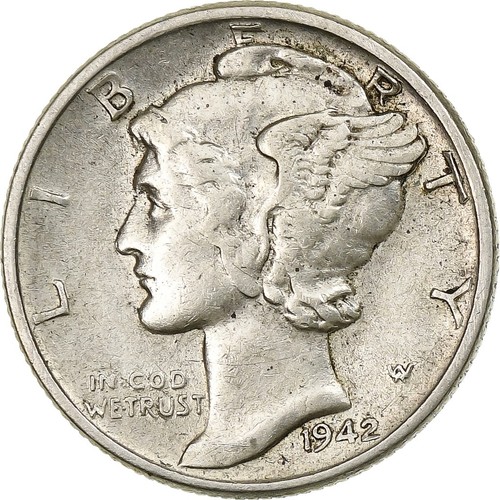états unis dime mercury - dime,,