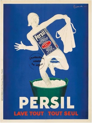 Poster affiche persil lessive - affiche,