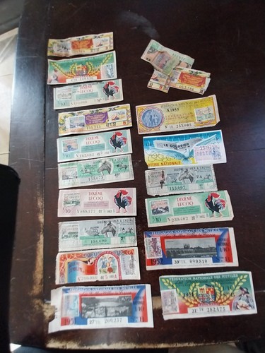 Billets loterie anciens de - billets,