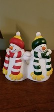 PARTYLITE Snowmen Pillar