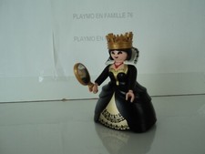 PLAYMOBIL vintage médiéval château reine noire robe miroir  set 4591 de 2001