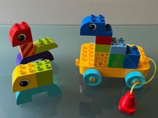 Jouet Vintage Duplo 10554-JEUX DE CONSTRUCTION A ROULETTES POUR LES TOUT- PETITS