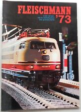 FLEISCHMANN catalogue Ech Ho/N train/auto rallye Bon Etat 1973