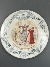Assiette Parlante Ancienne Humoristique Le XXe Siècle Lunéville Draner Célibat