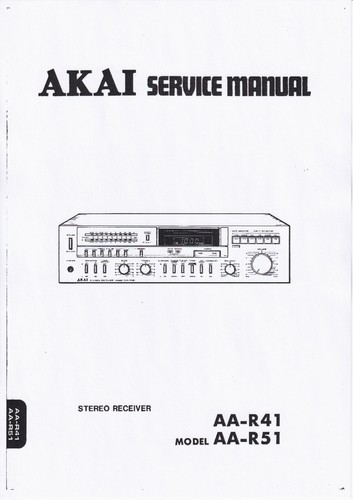 Manuel service pour - pour, akai