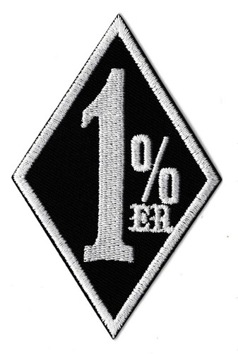 écusson motards 1er - 1%, %