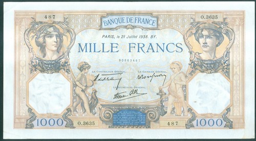 Billet 1000 francs - 1000,