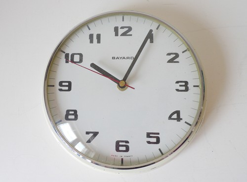 Pendule rond metal design - pendule,