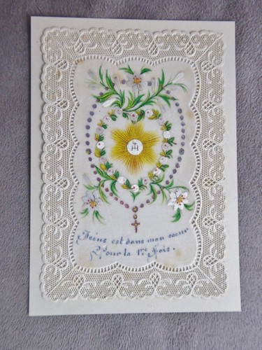 Beau canivet ancien peint - beau,