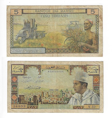 Billet maroc 5 dirhams - -,