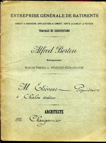 Factures anciennes alfred - anciennes, "