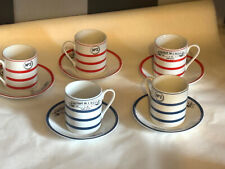 Maisons du Monde   lot de 5 tasses + soucoupes bistrot