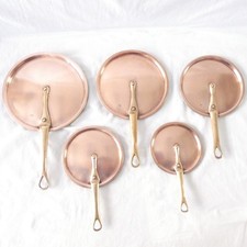 Lot de 5 couvercles en cuivre