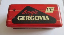 Boîte en tôle vintage, Bougie GERGOVIA 14 m/m (18,5 x 8,5 x 6,5 cm)