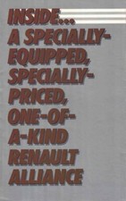 Catalogue Brochure Renault Alliance Spring Special 1985 USA