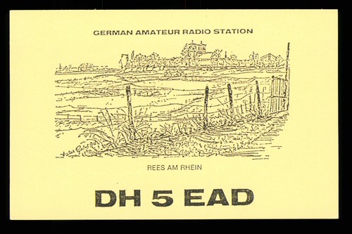 Qsl card radio - germany, dh5ead