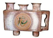 CHAPONET DANIEL VASE ou BOUGEOIR  VINTAGE Signé Onet 1970 idéal pour Art IKEBANA