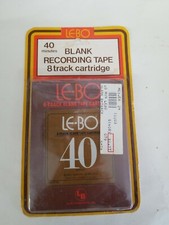 LE-BO Sealed 8-Track Tape - Blank 40 Minutes Recording Tape - Exc. Condition