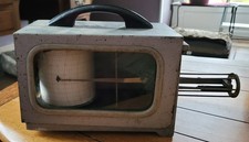 ANCIEN THERMOMETRE ENREGISTREUR A ROULEAU , METAL  A RESTAURER, MANQUE LA CLé