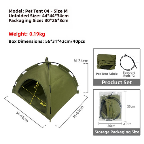 Tente légère pliable - , pour