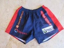 Short rugby porté bleu marine rouge 40