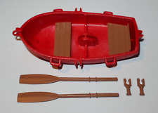 Playmobil Accessoire Pirate Barque Rouge & Beige Paire de Rames + Banc