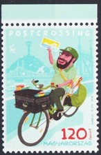 Hongrie 2018 Facteur Postcrossing Cyclisme Vélo Vélo Transport 1v MNH