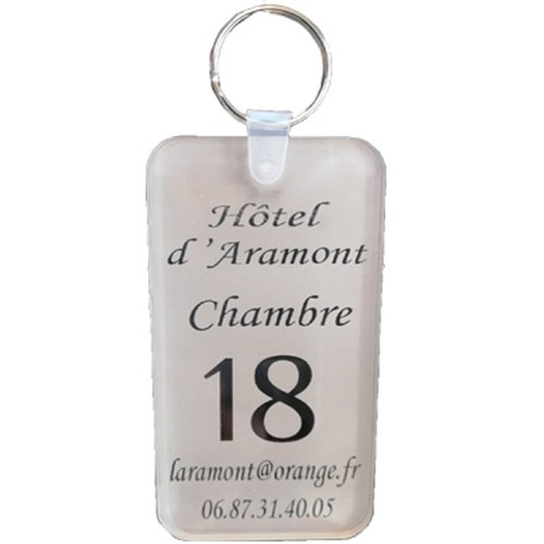 Mega porte clefs plexi - , gravé
