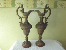 2 Aiguières en Régule Décor Griffon Chimère Dragon Fin XIX° Patine bronze