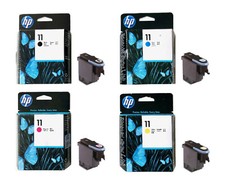 4 X Tête D'Impression HP Business Inkjet 2800 2800n 2800dtn / Numéro 11 Têtes