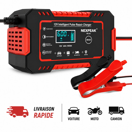 Chargeur batterie voiture - de,