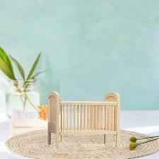1:12 Échelle en bois bébé poupée berceau interactif élégant élégant