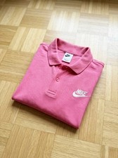 Polo Nike Rose logo blanc