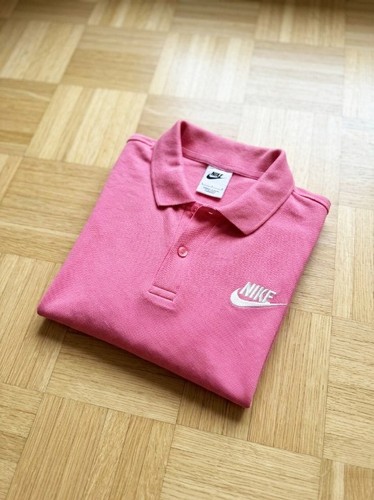 Polo nike rose - logo, blanc