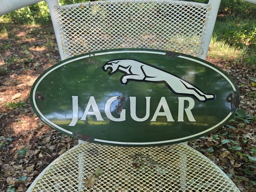 Plaque émaillée jaguar - jaguar,