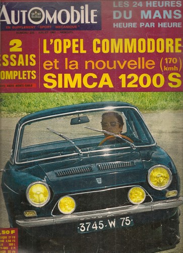 Automobile 255 1967 - l'automobile, du