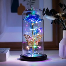La rose bleue Petite lampe de