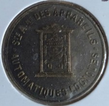 JETON DE NECESSITE DE 10 CTS - APPAREILS LOGIQUES - PARIS 1908