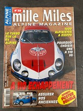 MILLE MILES ALPINE MAGAZINE N°39 11/2003 A110 Echappement A310 V6 assurance  F93