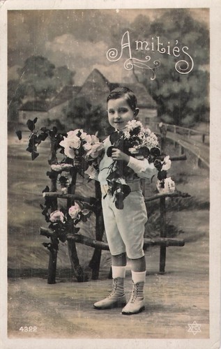 Amities enfant avec - avec, roses