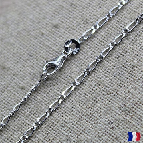 Chaîne maille figaro - chaîne, argent